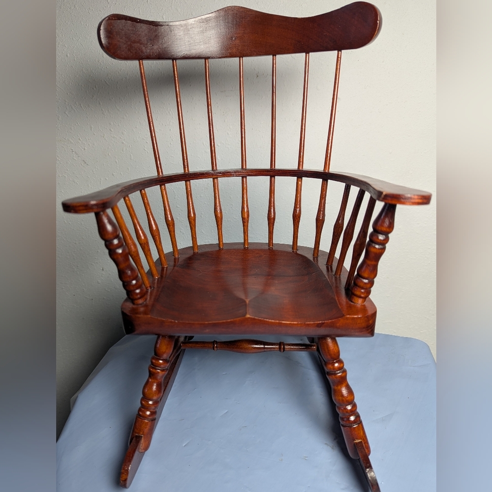 HANDMADE AMERICAN GIRL 18" DOLL NEXT GENERATION CHERRY WOOD ROCKING CHAIR